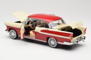 Simca Chambord Punainen & Norsunluu Norev 1:18 185721 Metalli — kuva 5 / 8