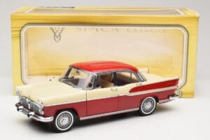Simca Chambord Punainen & Norsunluu Norev 1:18 185721 Metalli — kuva 8 / 8