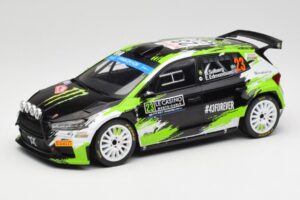 Skoda Fabia Rally2 #23 O. Solberg / E. Edmondson Rally Monte Carlo 2023 IXO 1:18 18RMC155A Metalli