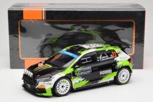 Skoda Fabia Rally2 #23 O. Solberg / E. Edmondson Rally Monte Carlo 2023 IXO 1:18 18RMC155A Metalli — kuva 6 / 6