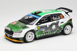Skoda Fabia Rally2 #24 N. Gryazin / K. Aleksandrov Rally Monte Carlo 2023 IXO 1:18 18RMC155B Metalli