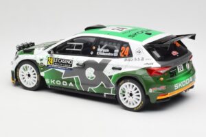 Skoda Fabia Rally2 #24 N. Gryazin / K. Aleksandrov Rally Monte Carlo 2023 IXO 1:18 18RMC155B Metalli — kuva 5 / 6