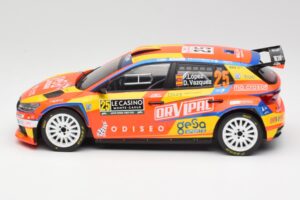 Skoda Fabia Rally2 #25 P. Lopez Rally Monte Carlo 2024 IXO 1:18 18RMC199 Metalli — kuva 3 / 6