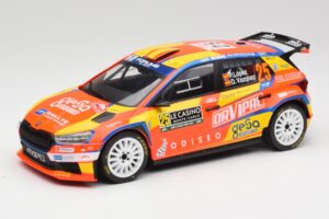 Skoda Fabia Rally2 #25 P. Lopez Rally Monte Carlo 2024 IXO 1:18 18RMC199 Metalli