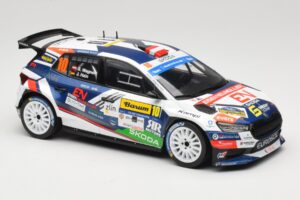Skoda Fabia Rally2 #10 S. Wagner / G. Winter Barum Czech Rally Zlín 2024 IXO 1:18 18RMC221 Metalli — kuva 4 / 6