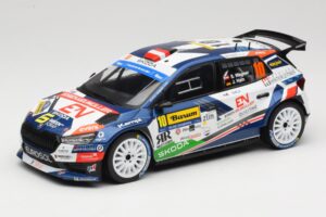 Skoda Fabia Rally2 #10 S. Wagner / G. Winter Barum Czech Rally Zlín 2024 IXO 1:18 18RMC221 Metalli