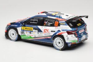 Skoda Fabia Rally2 #10 S. Wagner / G. Winter Barum Czech Rally Zlín 2024 IXO 1:18 18RMC221 Metalli — kuva 5 / 6