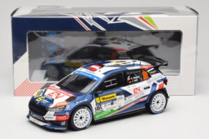 Skoda Fabia Rally2 #10 S. Wagner / G. Winter Barum Czech Rally Zlín 2024 IXO 1:18 18RMC221 Metalli — kuva 6 / 6