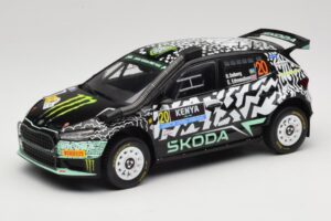 Skoda Fabia Rally2 #20 O. Solberg / E. Edmund Safari Rally Kenya 2024 IXO 1:18 18RMC222 Metalli