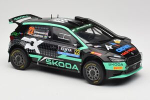 Skoda Fabia Rally2 #22 Toksport G. Greensmith / J. Andersson Safari Rally Kenya 2024 IXO 1:18 18RMC209 Metalli — kuva 4 / 6