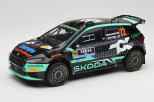 Skoda Fabia Rally2 #22 Toksport G. Greensmith / J. Andersson Safari Rally Kenya 2024 IXO 1:18 18RMC209 Metalli