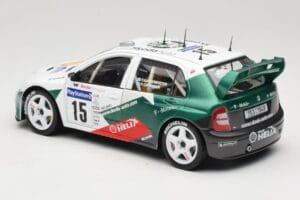 Skoda Fabia WRC #15 T. Gardemeister / P. Lukander WRC 1999 Solido 1:18 90457 Metalli — kuva 7 / 8