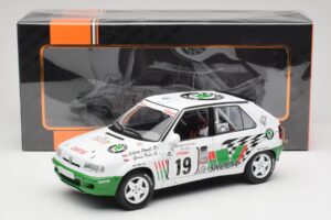 Skoda Felicia Kit Car #19 P. Sibera / P. Gross Tour de Corse 1995 IXO 1:18 18RMC149B Metalli — kuva 6 / 6