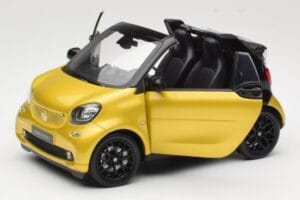 Smart Fortwo 453 Avoauto Musta Ja Keltainen Norev 1:18 B66960289 Metalli — kuva 2 / 8