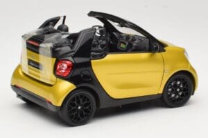 Smart Fortwo 453 Avoauto Musta Ja Keltainen Norev 1:18 B66960289 Metalli — kuva 3 / 8