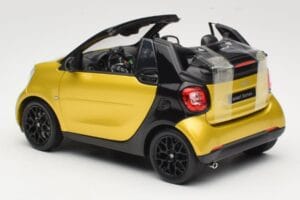Smart Fortwo 453 Avoauto Musta Ja Keltainen Norev 1:18 B66960289 Metalli — kuva 7 / 8