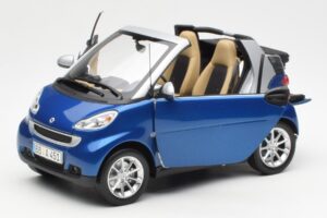 Smart Fortwo W451 Avoauto Sininen Hopea Minichamps 1:18 Q0022565V001C80Q00 Metalli — kuva 2 / 8