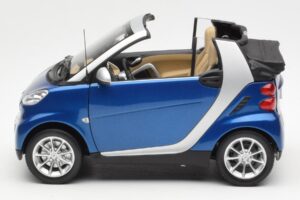 Smart Fortwo W451 Avoauto Sininen Hopea Minichamps 1:18 Q0022565V001C80Q00 Metalli — kuva 4 / 8