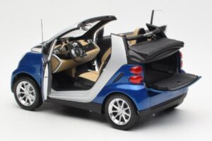 Smart Fortwo W451 Avoauto Sininen Hopea Minichamps 1:18 Q0022565V001C80Q00 Metalli — kuva 5 / 8