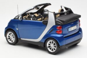 Smart Fortwo W451 Avoauto Sininen Hopea Minichamps 1:18 Q0022565V001C80Q00 Metalli — kuva 7 / 8