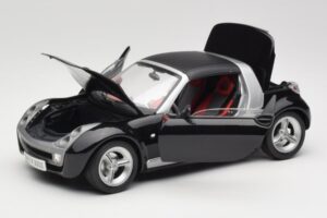 Smart Roadster Musta Bburago 1:18 34099-M1 Metalli — kuva 2 / 8