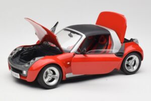 Smart Roadster Punainen Bburago 1:18 34099 Metalli — kuva 2 / 8