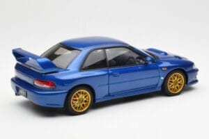 Subaru Impreza 22B Upgraded Version Sininen Kultaisilla Vanteilla AUTOart 1:18 78602 Metalli — kuva 3 / 8
