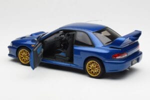 Subaru Impreza 22B Upgraded Version Sininen Kultaisilla Vanteilla AUTOart 1:18 78602 Metalli — kuva 5 / 8