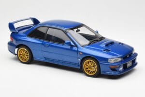 Subaru Impreza 22B Upgraded Version Sininen Kultaisilla Vanteilla AUTOart 1:18 78602 Metalli — kuva 6 / 8