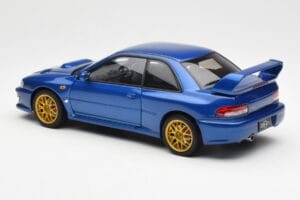 Subaru Impreza 22B Upgraded Version Sininen Kultaisilla Vanteilla AUTOart 1:18 78602 Metalli — kuva 7 / 8