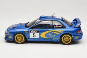 Subaru Impreza WRC #5 R. Burns / R. Reid Rally de France 1999 AUTOart 1:18 89993 Metalli — kuva 4 / 8