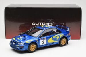 Subaru Impreza WRC #3 C. McRae / N. Grist Safari Rally Winner 1997 AUTOart 1:18 89792 Metalli — kuva 8 / 8