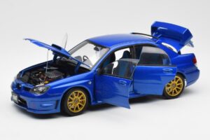 Subaru Impreza WRX STI GD Sininen AUTOart 1:18 78681 Metalli — kuva 2 / 8