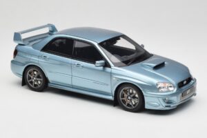 Subaru Impreza WRX STi WR1 GD P. Solberg Edition Ice Blue Metallic Otto 1:18 OT1114 Hartsi — kuva 4 / 6