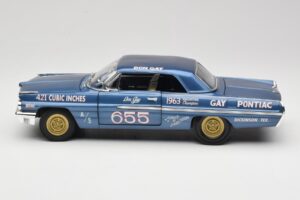 Pontiac Catalina Super Duty Super Stock #655 Sininen 1962 Auto World 1:18 AW201/06 Metalli — kuva 4 / 8