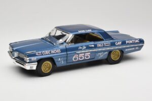 Pontiac Catalina Super Duty Super Stock #655 Sininen 1962 Auto World 1:18 AW201/06 Metalli