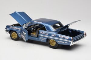 Pontiac Catalina Super Duty Super Stock #655 Sininen 1962 Auto World 1:18 AW201/06 Metalli — kuva 5 / 8