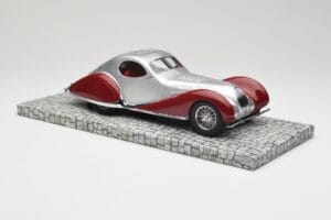 Talbot-Lago T150 C-SS Coupe Hopea Punainen Minichamps 1:18 107117121 Hartsi — kuva 4 / 6