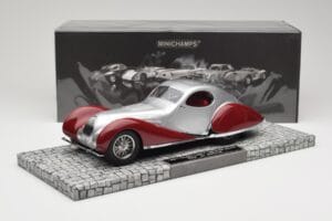 Talbot-Lago T150 C-SS Coupe Hopea Punainen Minichamps 1:18 107117121 Hartsi — kuva 6 / 6