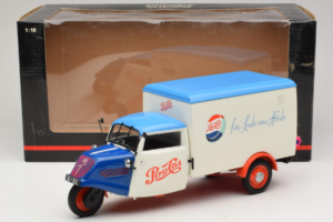 Tempo Dreirad Kastenwagen Pepsi Minichamps 1:18 150099024 Metalli — kuva 8 / 8