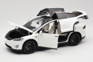 Tesla Model X Valkoinen OEM 1:18 TESLA001 Metalli — kuva 2 / 8
