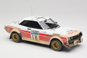 Toyota Celica 2000 GT RA21 #18 J-L. Therier RAC Rally 1977 IXO 1:18 18RMC189C Metalli — kuva 4 / 6