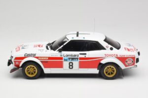 Toyota Celica 2000 GT RA21 #8 H. Mikkola / A. Hertz RAC Rally 1977 IXO 1:18 18RMC189A Metalli — kuva 3 / 6