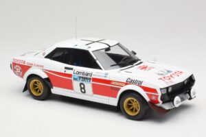 Toyota Celica 2000 GT RA21 #8 H. Mikkola / A. Hertz RAC Rally 1977 IXO 1:18 18RMC189A Metalli — kuva 4 / 6