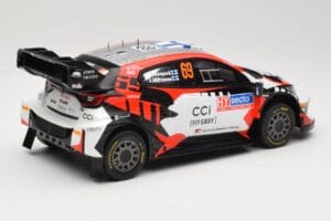 Toyota GR Yaris Rally1 #69 Toyota Gazoo Racing WRT K. Rovanpera / J. Halttunen Rally Finland 2024 IXO 1:18 18RMC218 Metalli — kuva 2 / 6