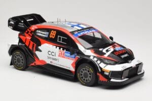 Toyota GR Yaris Rally1 #69 Toyota Gazoo Racing WRT K. Rovanpera / J. Halttunen Rally Finland 2024 IXO 1:18 18RMC218 Metalli — kuva 4 / 6