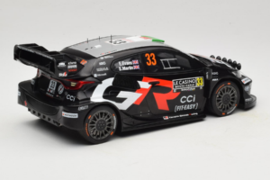 Toyota GR Yaris WRC #33 E. Evans / S. Martin Rally Monte Carlo 2025 IXO 1:18 18RMC229B Metalli — kuva 2 / 6