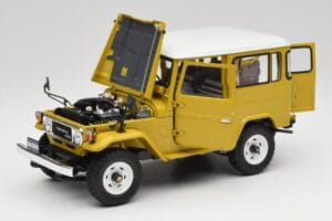 Toyota Land Cruiser FJ40 Sinappi Keltainen Kyosho 1:18 08971Y Metalli — kuva 2 / 8
