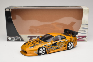 Toyota Supra A80 Kulta Tunerz Edition Hot Wheels 1:18 B6091 Metalli — kuva 7 / 7