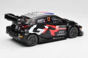 Toyota GR Yaris Rally1 #17 S. Ogier / V. Landais Rally Monte Carlo 2024 IXO 1:18 18RMC196 Metalli — kuva 2 / 6